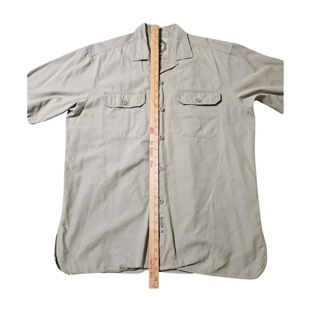 BANANA REPUBLIC CIVILIAN RESERVE Shirt (2) Button Short Sleeve‎ Cotton Men's M
